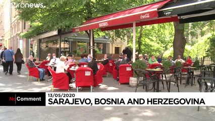 Covid-19: Saraybosna'da kafe ve restoranlar yeniden açıldı