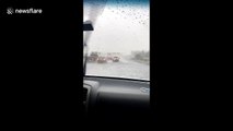 Shocking highway flooding in Florida