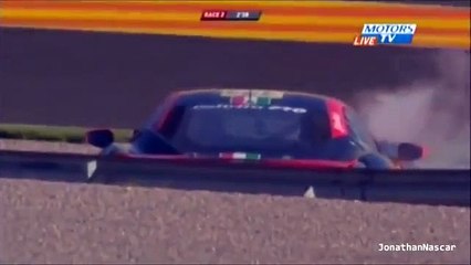 Ferrari Challenge Copa Shell 2012 Valencia Big Crash