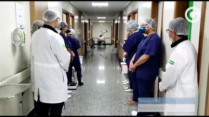 Paciente de 93 anos que testou positivo para Covid-19 recebe alta do hospital