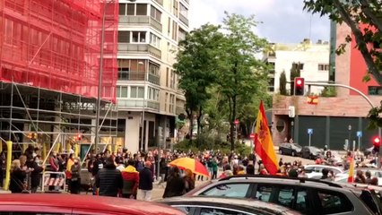 Concentración en Paseo de la Habana contra Pedro Sánchez