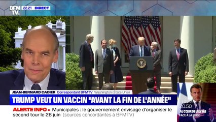Donald Trump espère un vaccin "d'ici la fin de l'année, peut-être avant"