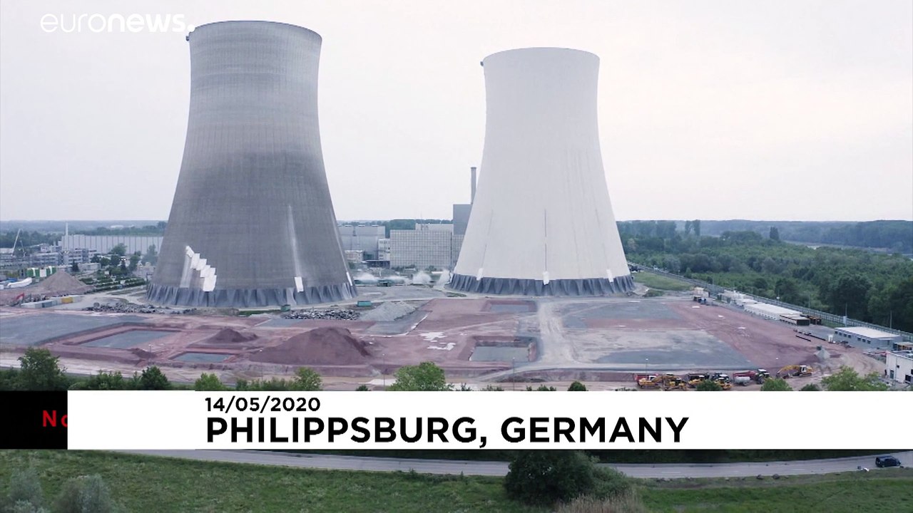 Dos explosiones controladas acaban con las torres de la antigua central nuclear de Philippsburg