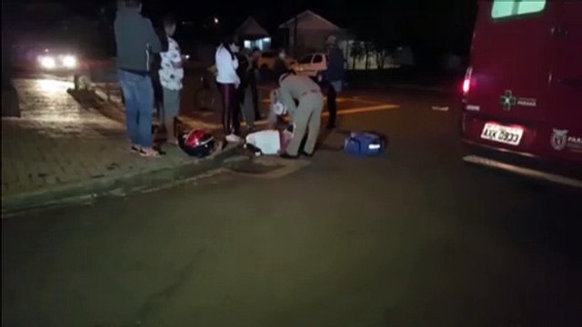 Motociclista fica ferido em colisão de trânsito no Bairro São Cristóvão