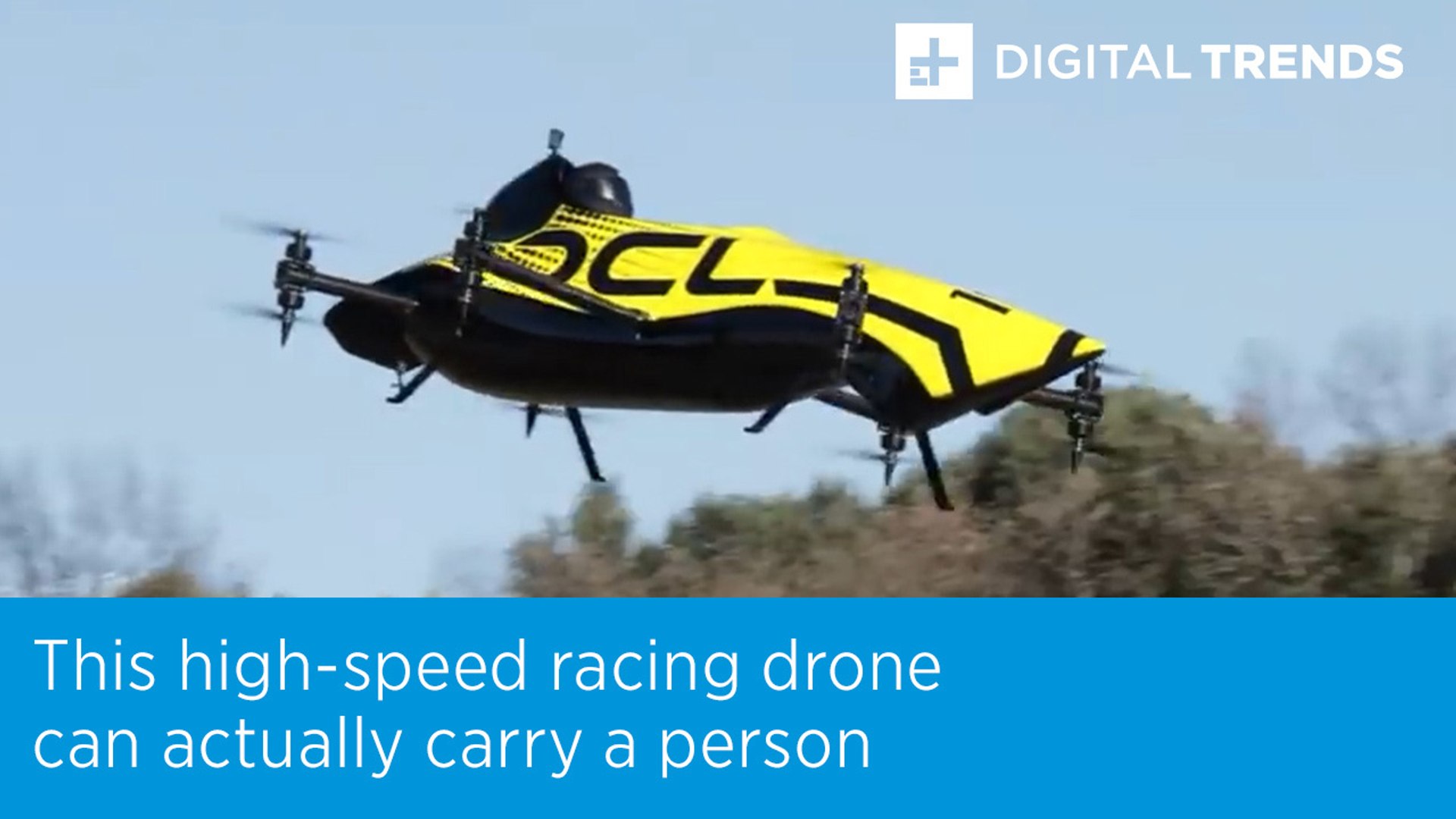 This high-speed racing drone can actually carry a person! - video  Dailymotion