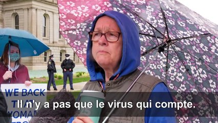 USA: manifestation anti-confinement au Michigan