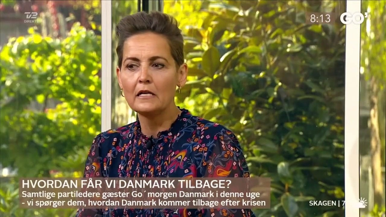 COVID-19; Pia Olsen Dyhr & Kristian Thulesen Dahl | Hvordan får vi DK tilbage | Go Morgen Danmark | TV2 Danmark
