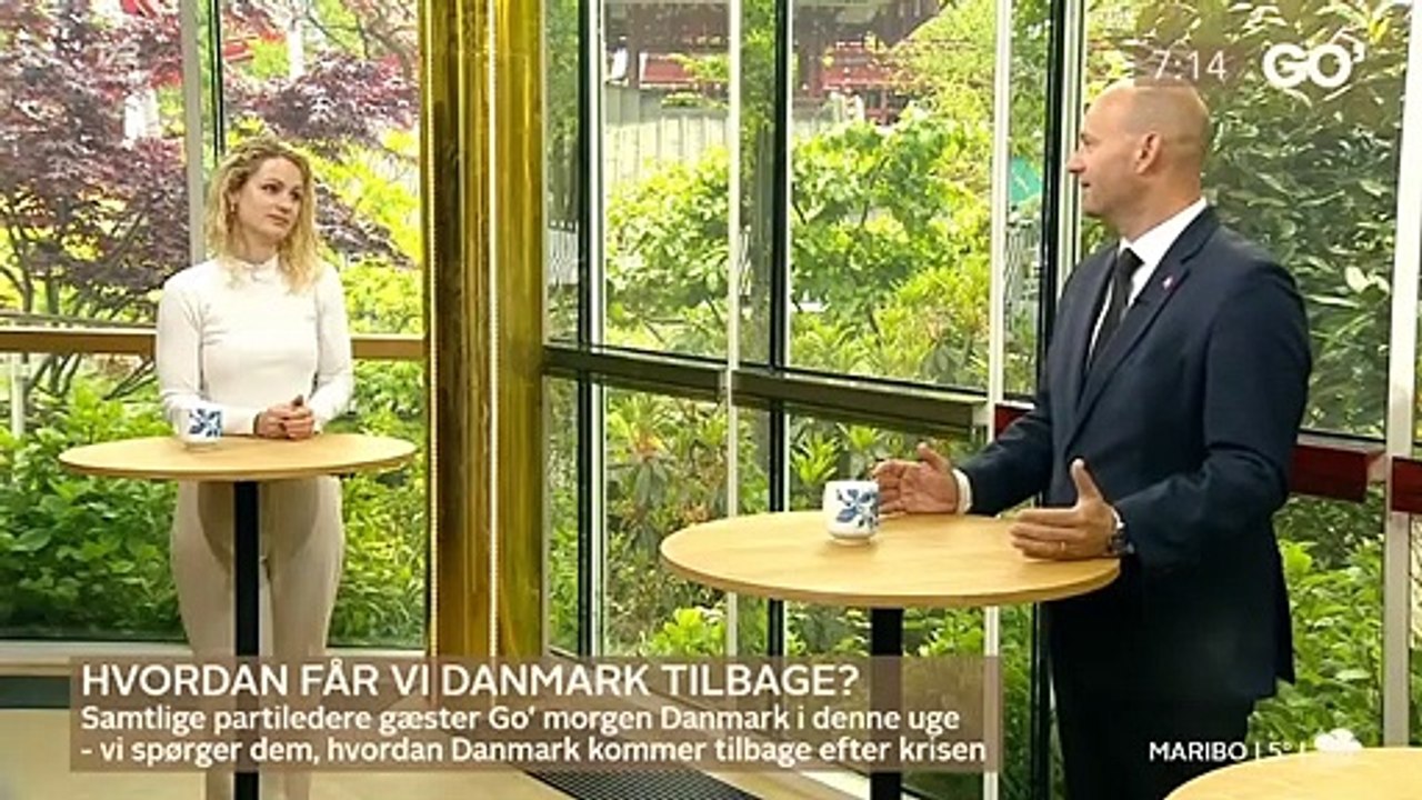 COVID-19; Pernille Skipper & Søren Pape Poulsen | Hvordan får vi DK tilbage | Go Morgen Danmark | TV2 Danmark