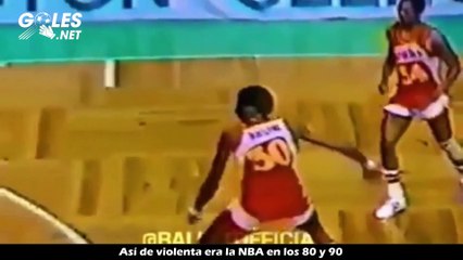 Así de violenta era la NBA en los 80 y 90