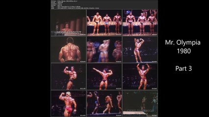 Mr. Olympia 1980   Part 3   (Arnold Schwarzenegger, Mike Mentzer,Frank Zane..)