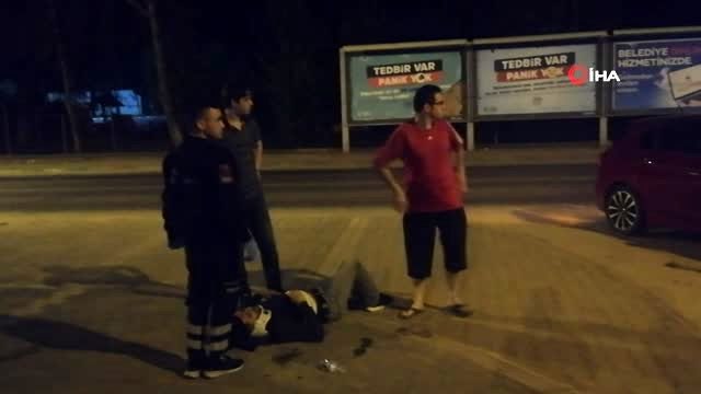 Şüpheli aracı kovalayan polis otosu kaza yaptı bir polis yaralandı