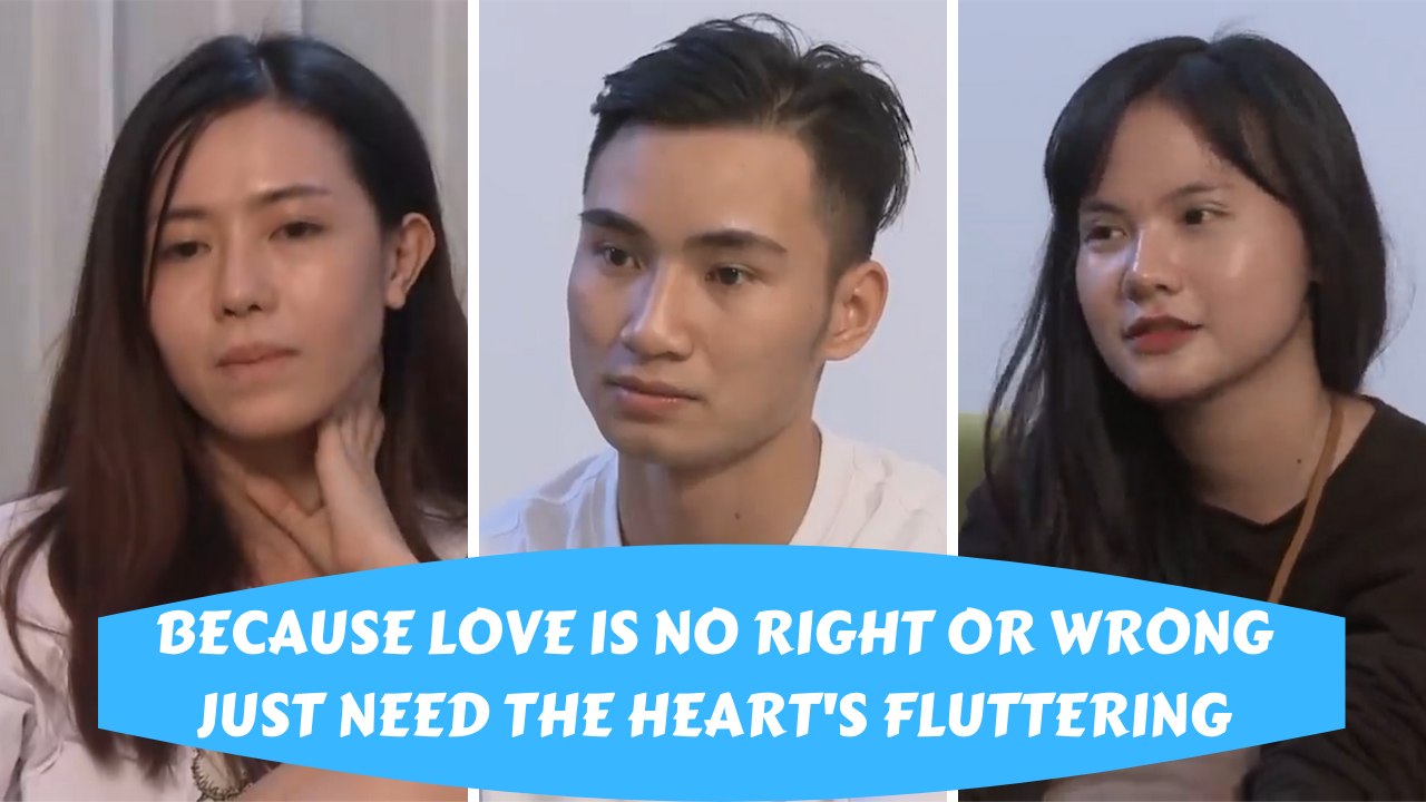 BECAUSE LOVE IS NO RIGHT OR WRONG, JUST NEED THE HEART'S FLUTTERING