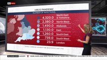 Coronavirus UK- How the COVID-19 infection rate differs in each region in England