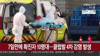 7일만에 확진자 10명대…클럽발 4차 감염 발생