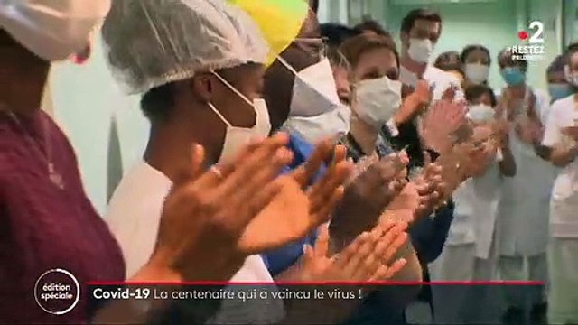 Coronavirus - Ce reportage émouvant et bouleversant d'Hélène, centenaire, qui ressort de l'hôpital de Courbevoie après avoir vaincu le COVID19