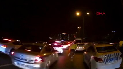 D-100 Karayolu'nda  filmleri aratmayan kovalamaca