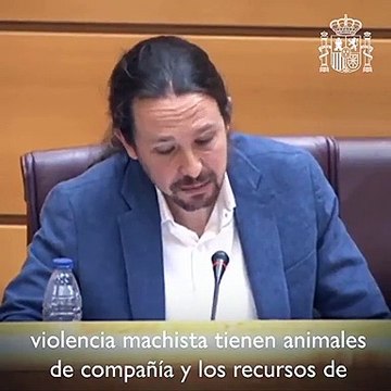 No se puede ser más provocador y más mala persona, con la que está cayendo, a Pablo Iglesias le preocupan las mascotas de las mujeres víctimas de violencia de género