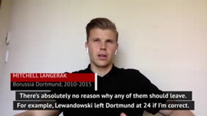 No need for Sancho and Haaland to move from Dortmund yet - Langerak
