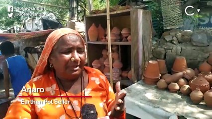 राजधानी दिल्ली में गमले और घड़े बनाने वालों पर लॉकडाउन की मार, भूखा रहने को मज़बूर