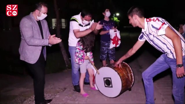 Minik Nehir istedi, Yalova Belediye Başkan Vekili evinin önüne Razaman davulcusuyla gitti