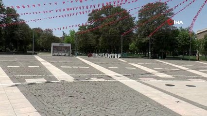 Gaziantep'te cadde ve sokaklar boş kaldı