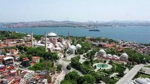 Sokağa çıkma kısıtlamasının ilk gününde İstanbul sessizliğe büründü - Drone