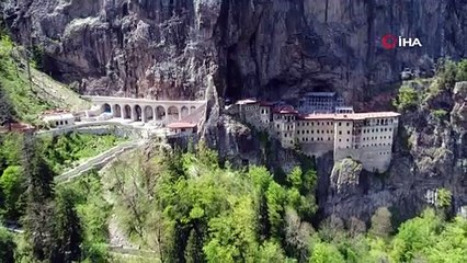 Sümela Manastırı görüntülendi