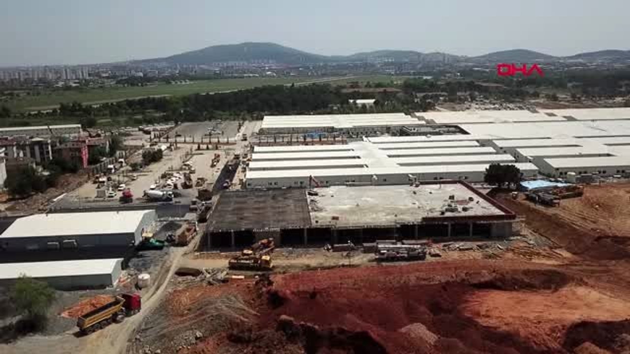 İSTANBUL-SANCAKTEPE'DEKİ HASTANE İNŞAATINDA SONA YAKLAŞILDI