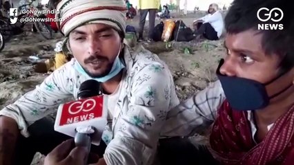 दिल्ली-यूपी बॉर्डर पर हज़ारों की तादाद में प्रवासी मज़दूर कर रहे फ्री बस सेवा का इंतज़ार