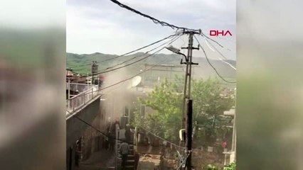 Gercüş'te çıkan yangında ev kullanılmaz hale geldi