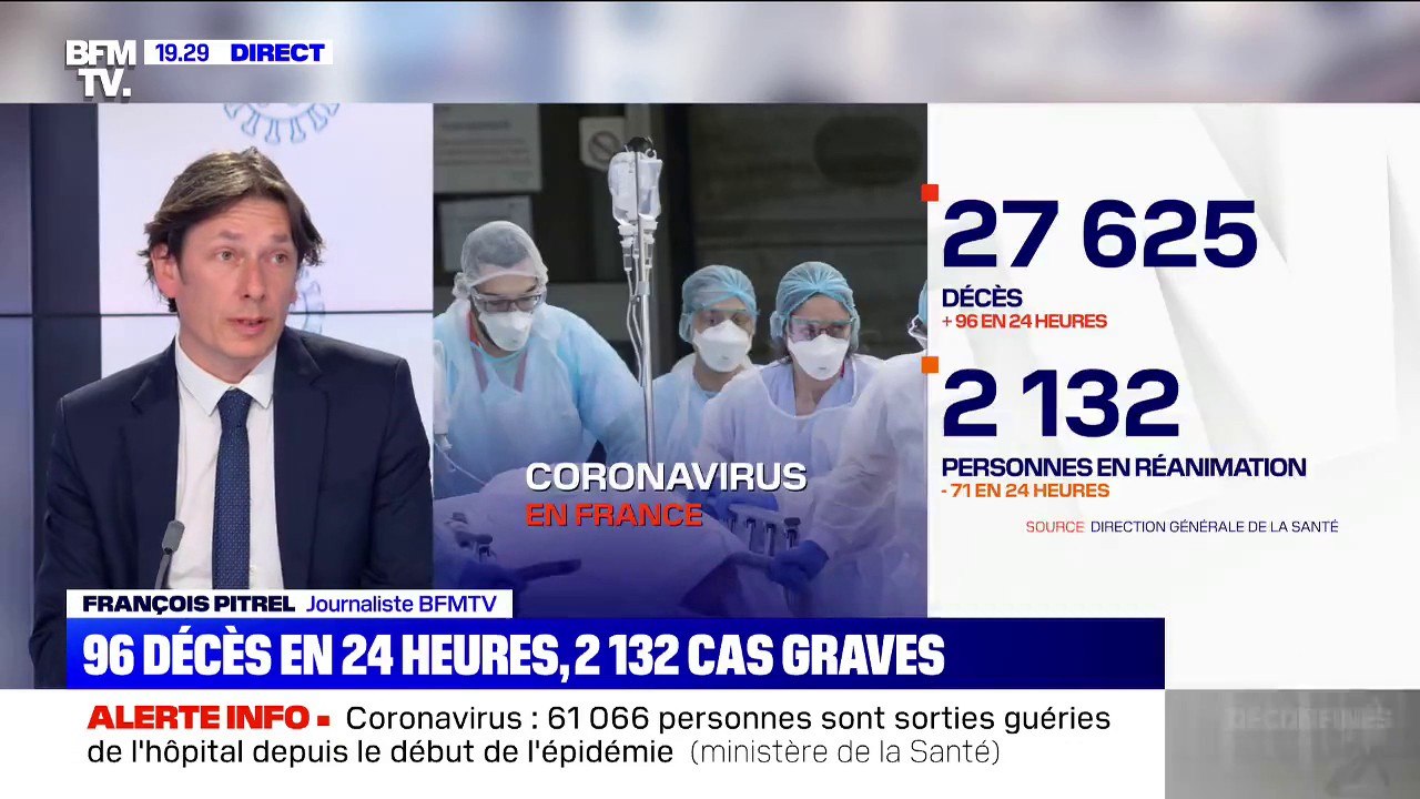 Coronavirus: 96 décès en 24 heures, portant le bilan à 27.625 morts depuis le début de l'épidémie