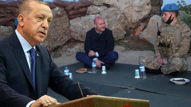 Cumhurbaşkanı Erdoğan, Bakan Soylu ile görüşerek askerlerin bayramını kutladı