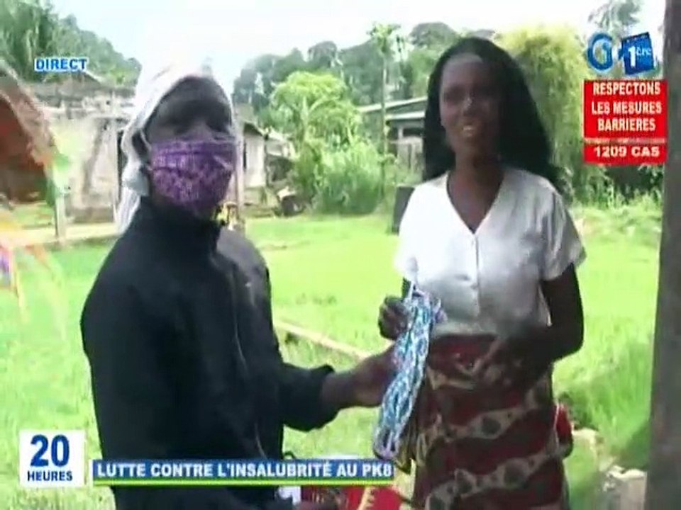 RTG / Lutte contre l’insalubrité - PK8 - Le collectif des jeunes organise une journée de sensibilisation de lutte contre le covid 19