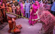 Holi 2018: Special 'Lathmar Holi' celebrations in Uttar Pradesh's Barsana