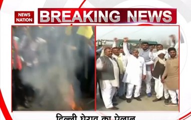 Security beefed up on Delhi border as farmers' march to capital
