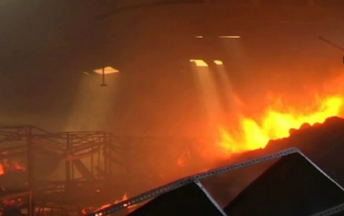 Factory catches fire at Kanpur's Maharajpur area, 30 fire tenders rushed to spot