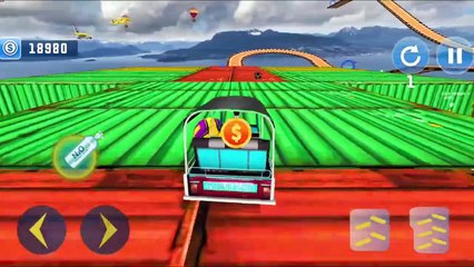 Tuk Tuk Rickshaw Mega Ramp GT Racing Stunts Driving Free - Android GamePlay