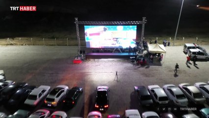 Nevşehir'de arabalı açık hava sineması