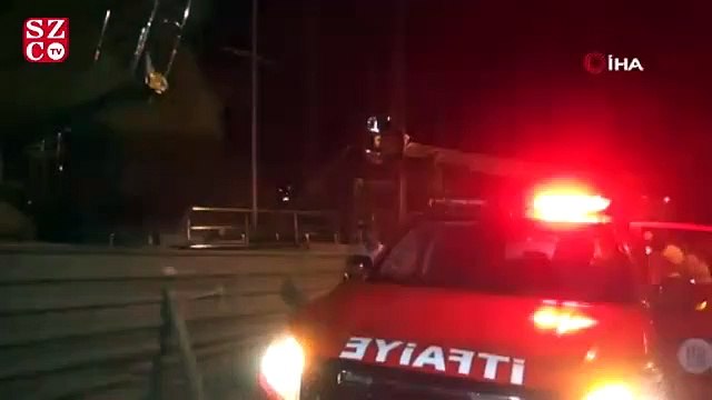 Fethiye'de bakıma alınan teknede yangın çıktı