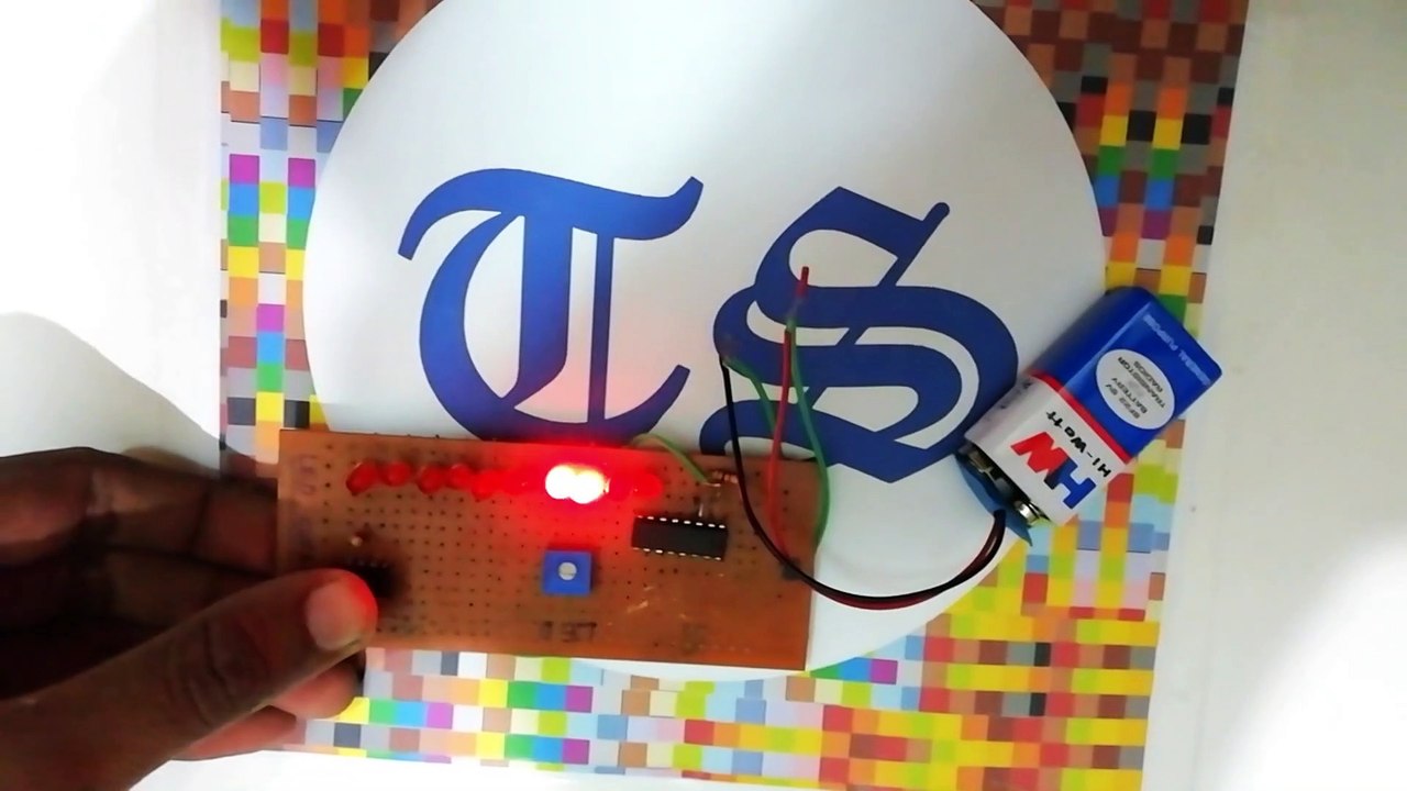 LED CHASER USING CD4017 IC & NE555 IC COMPLETE VIDEO