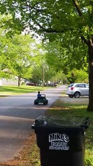 Drifter in Training Slides Power Wheel Around Street
