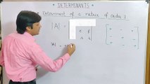 MATHS CLASS 12 ( 2) ।  Determinants । (Episode 1)  । What is determinant?  । How to solve EXERCISE 4.1 ? solutions Hints Question No. 1 & 5