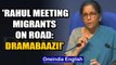 Nirmala Sitharaman hits out at Congress, calls Rahul's meet with migrants 'dramabaazi' | Oneindia