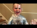 Kid Agrees to be Covered in Plastic to Meet and hug his Best Friend During COVID19 Lockdown