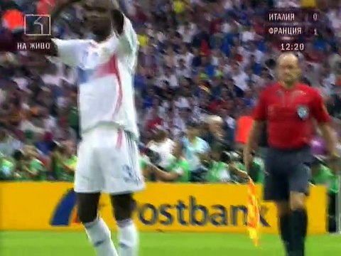 Италия - Франция Световно 2006 Финал първо полувреме / Italy - France World Cup 2006 Final Half 1
