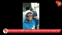Des activistes pro-RHDP devant la clinique Bizet de Paris pour soutenir Gon