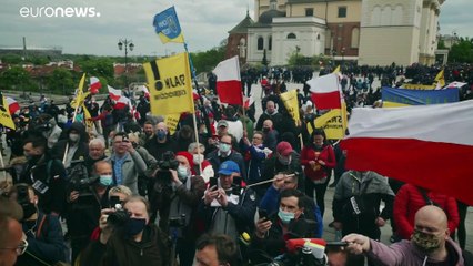 Violenta represión policial en Varsovia