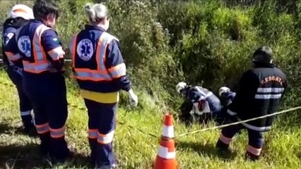 Ciclista e idosa morrem em grave acidente na BR-369, em Corbélia