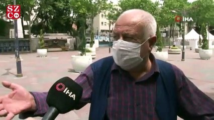 Dışarı çıkan yaşlı adam: “Allah’ın verdiği canı corona alamaz”