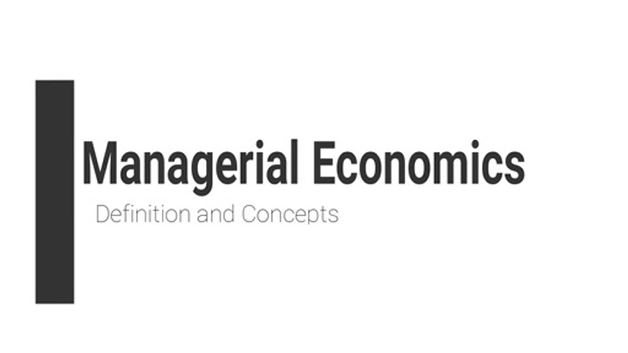 Managerial Economics Part-1